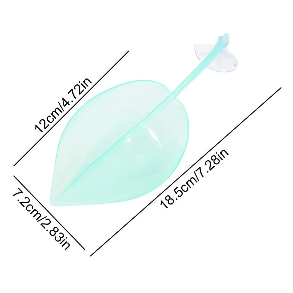 Frog Habitat Leaf Suction Cup Reptile Basking Area Resting Terrace Suction Cups Tank Accessories simulated leaves For Geckos