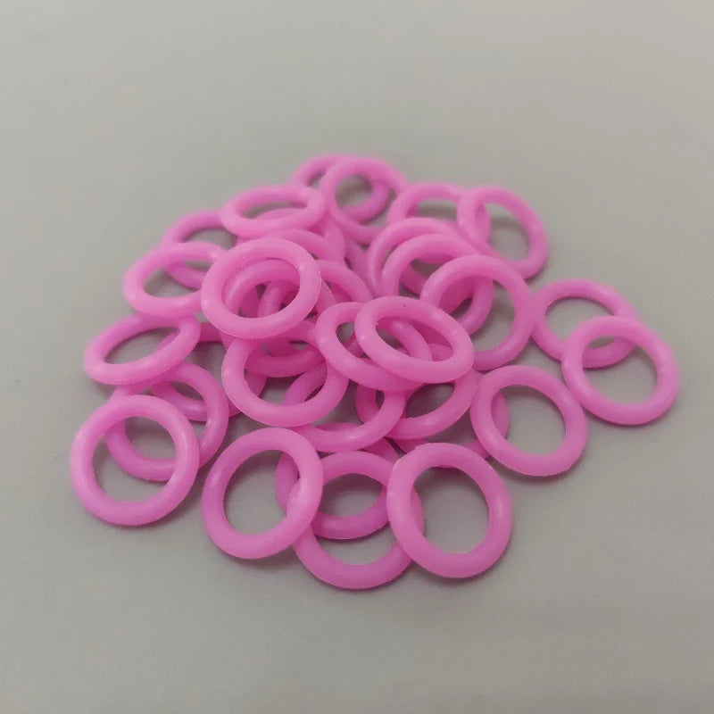 100PCS Pigeon Foot Rubber Ring Colorful Elastic Identification Rings for Carrier Pigeon Racing Pigeons Bird Appliances 8mm