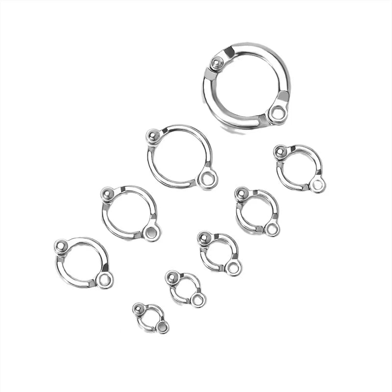 Parrot Leg Ring Stainless Steel Pet Bird Leg Ring Outdoor Flight Training Activity Anti Loss Open Leg Ring Foot Ring Chain