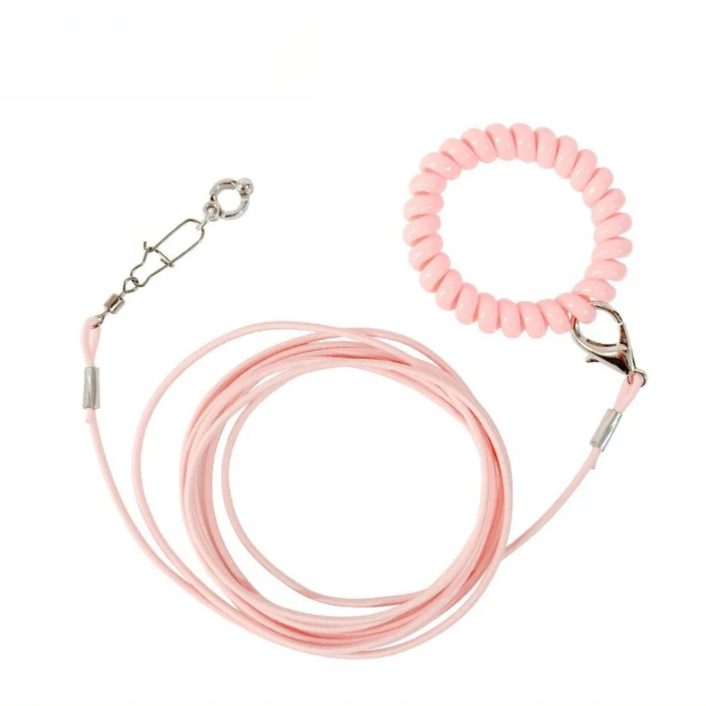 Elastic Parrot Traction Rope Metal Buckle Anti-flying Parrots Training Leash Lightweight Multiple Size Bird Foot Chain for Birds