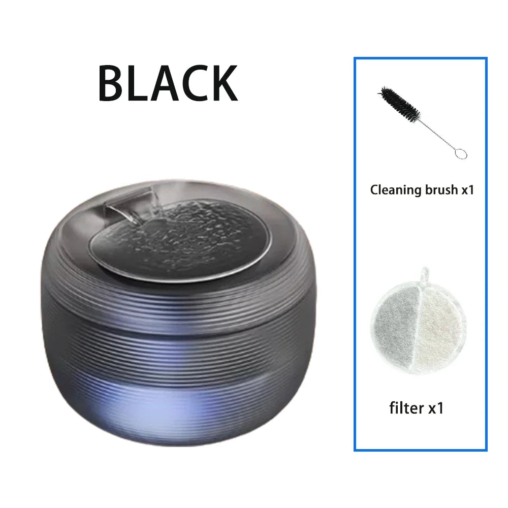 Ultra Quiet Cat Water Fountain Automatic cyclic filtering Pet Drinking Water Cat and dog Constant Temperature WaterBowl with LED