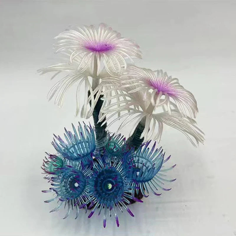 Artificial Underwater Coral Aquarium Fish Tank Simulation Decoration Aquarium Backgrounds Plants Water Flower Beautiful New