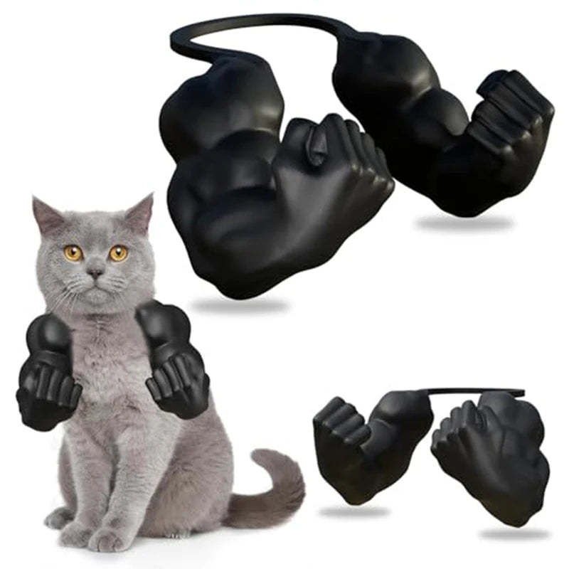 Funny Cat Muscle Arm Clothing Decoration Props 3D Printed Pet Interactive Neck Hanging Toy Role-playing Accessories Birthday Toy