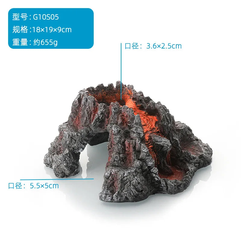 Aquarium Volcano Shape Air Bubble Stone Oxygen Pump Decoration Bubble Stone Tank Plate Air Pump Aquarium Fish Tank Decoration