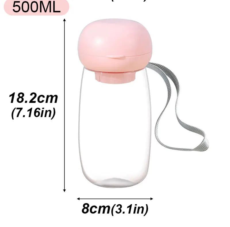 300/550ml Portable Food Grade Material Dog Cat Travel Pet Water Cup Feeding With Lanyard For Small Medium Cats Dogs Pet Supplies