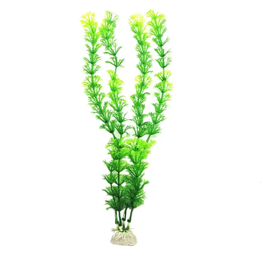 Aquarium Simulation Plant Aquatic Fish Tank Plants Plastic Artificial Water Grass Fish Tank Decoration Accessories(About 30cm)어항