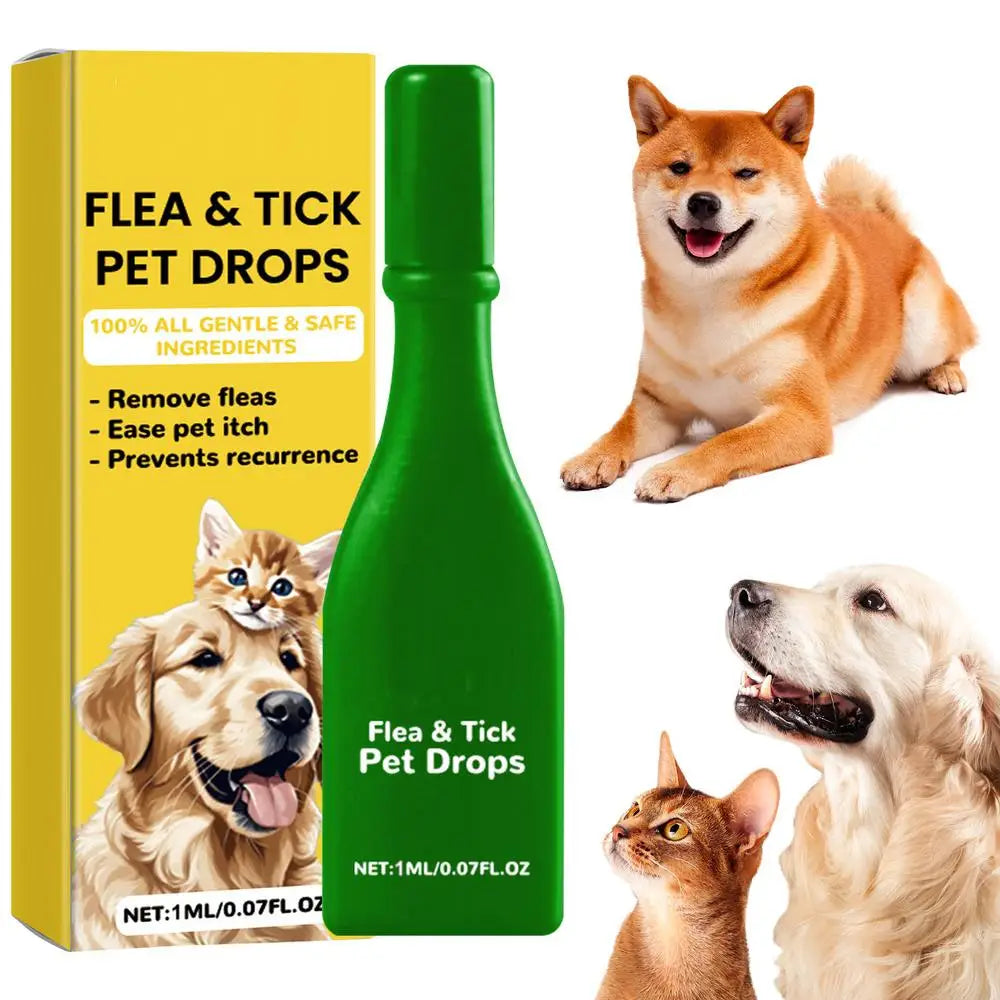 Pet Dogs Cat Vitro Drops Pet External Drops Anti Flea Drops Long Lasting Tick Removal Tool Comfortable Tick Liquid for Cats