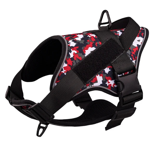 Dog Harness NO PULL Reflective Breathable Adjustable Pet Harness For Dog Vest Pasted Outdoor Walking Dog Collar Strap