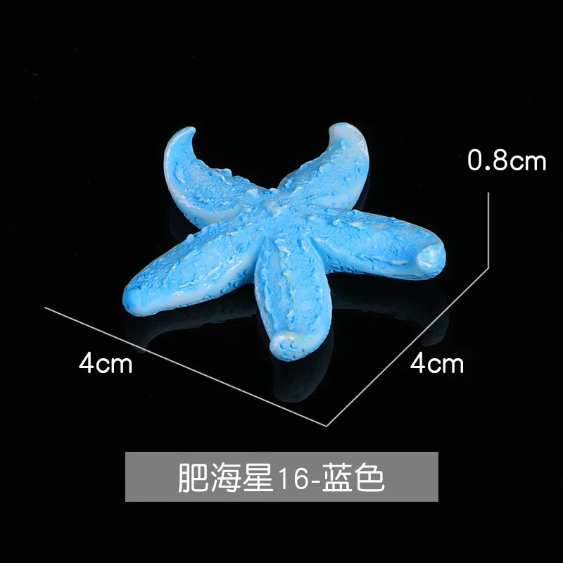 Aquarium Artificial Coral Fish Tank Resin Simulation Coral Starfish Micro Landscape Ornament Reef Aquatic Plants DIY Decoration