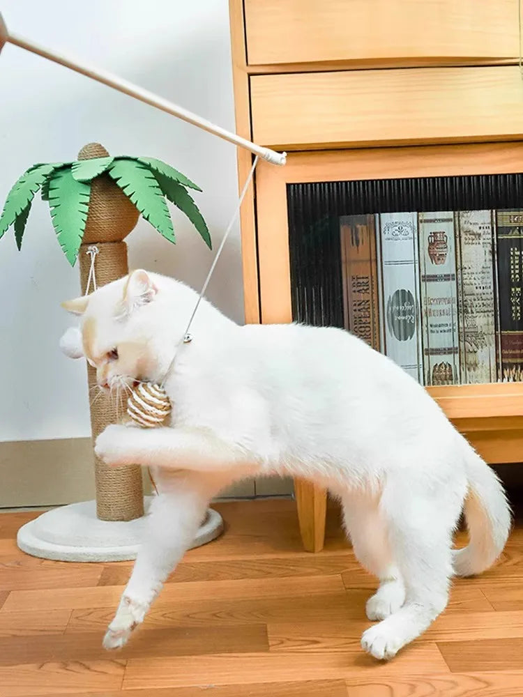 Cat toys funny cat sticks cat self fun relieve boredom little mouse with bell bite resistant little cat consumes energy
