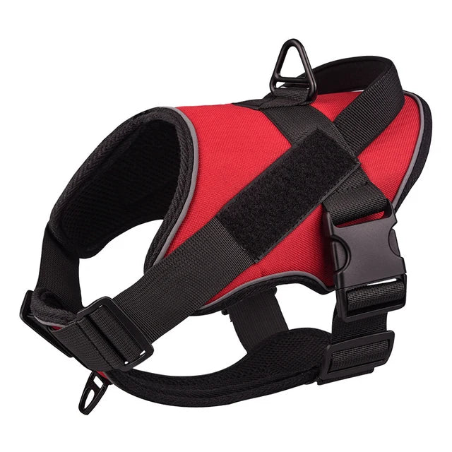 Dog Harness NO PULL Reflective Breathable Adjustable Pet Harness For Dog Vest Pasted Outdoor Walking Dog Collar Strap