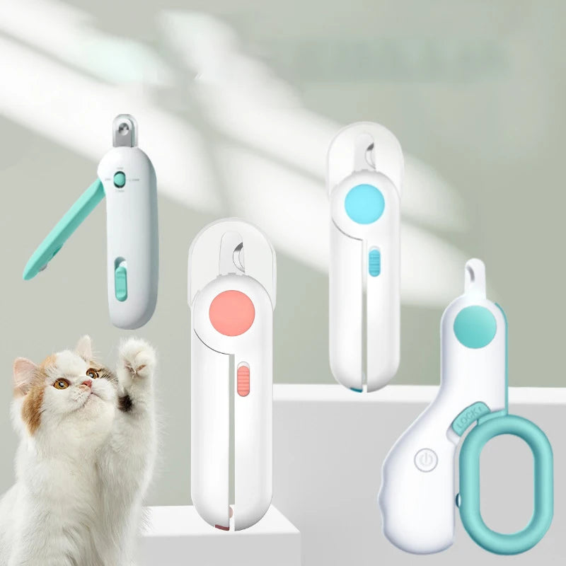 Professional Pet Nail Clipper Scissors With LED Light Cat Dog Nail Clippers Tool Scissors Nail Toeclaw Cutter Scissor Pet Supply