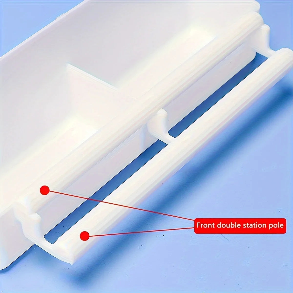 1pc Portable Double Grid Design Bird Feeder, Hanging Bird Food And Water Container For Bird Cage