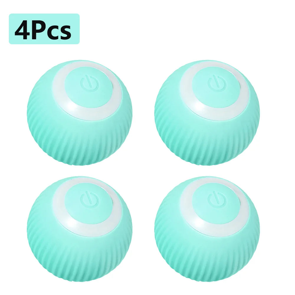 1/4Pc Cat Interactive Ball Smart Cat Toys Electronic Interactive Cat Toy Indoor Automatic Rolling Magic Ball Cat Game Accessorie