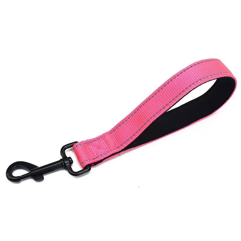 Dog Leash 25cm Dogs Leashes Reflective Short Leash for Medium Large Dog Walking Soft Padded Handle Dogs Leashes Short Pet Chain