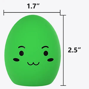 SCGK bouncy egg Dog Toys Funny Ball Squeaky Latex Bouncy Egg with Squeaker for Puppy Small Pet Dogs Soft Rubber Sound