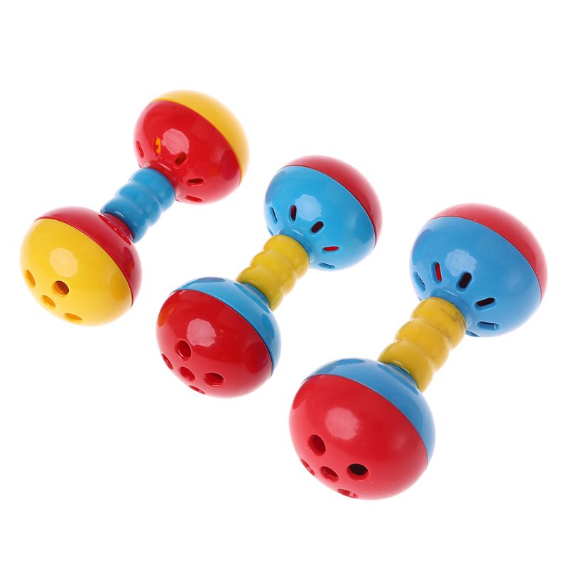 Bird  Colorful Plastics Interactive Dual Balls Parrot Toy for African Greys Cockatoo Small Medium Parrots Y5GB