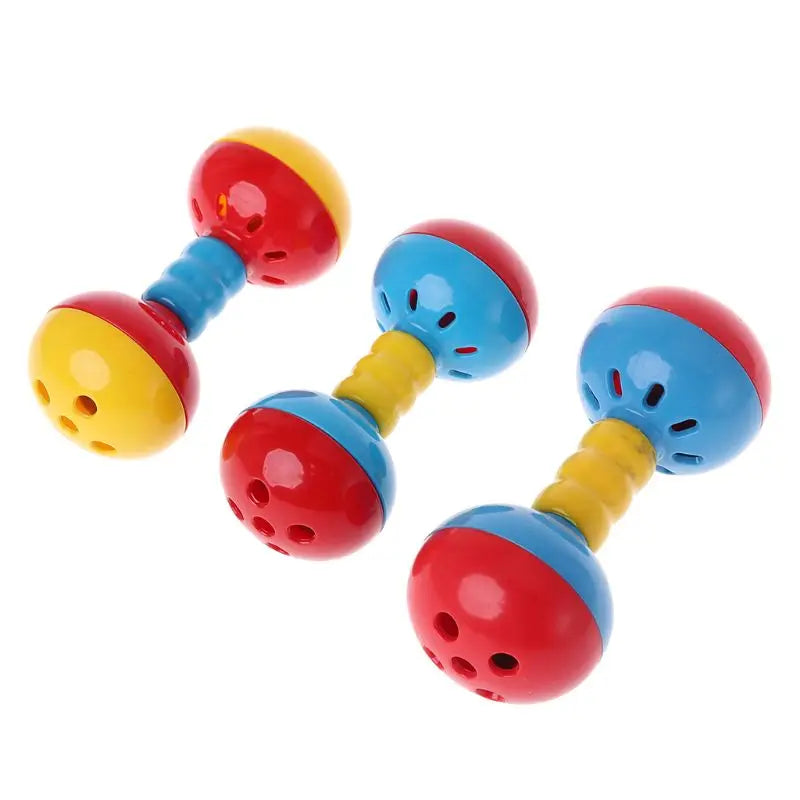 Bird  Colorful Plastics Interactive Dual Balls Parrot Toy for African Greys Cockatoo Small Medium Parrots Y5GB