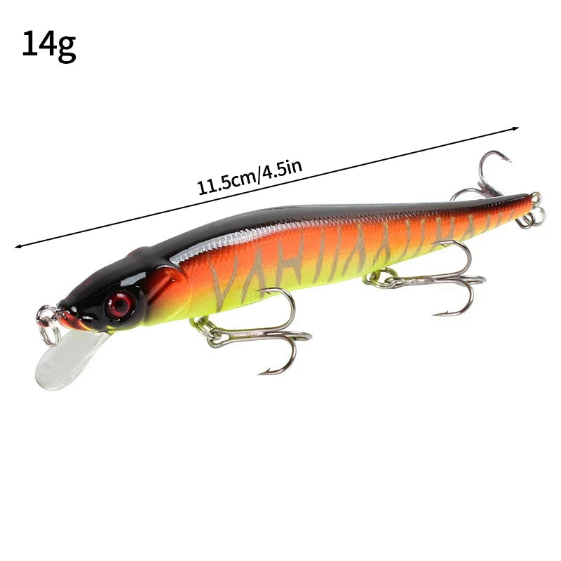 1 Pc Crankbait Wobblers Perch 3D Eyes Artificial Hard Bait Pike Carp Bass Floating Swimbait Saltwater Sea Fishing Pesca