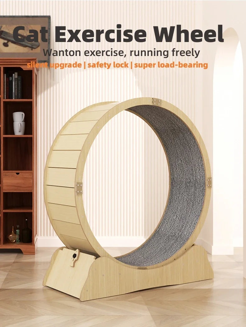 Pet Cat Running Wheel Pet Treadmill Exercise Lose Weight Walking Fitness Toy Silent Dog Cat Toys Interactive Cat Climbing Frame