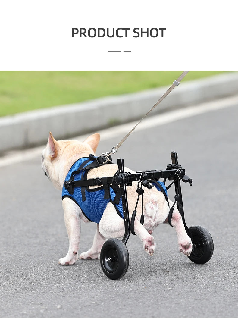 Pet Wheelchair Cart Adjustable Pet Mobility Aids with Wheels Disabled Cat Dog Rehabilitation Walking Mobility Aid Troll