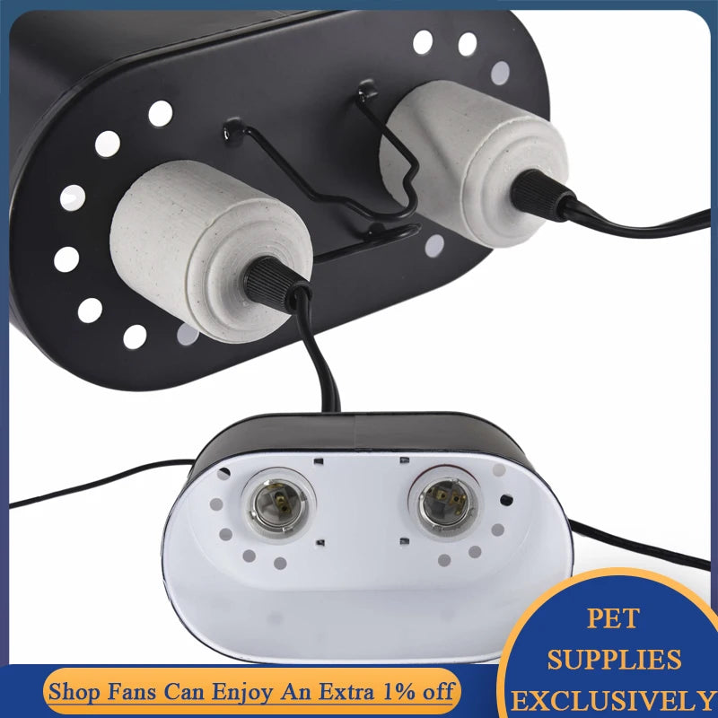 Lampshade for Reptile UVB/UVA Heat Calcium Lamp Bulb for Turtle Lizard Snake Lguanas Feeding Box E26/E27 Energy Saving Light