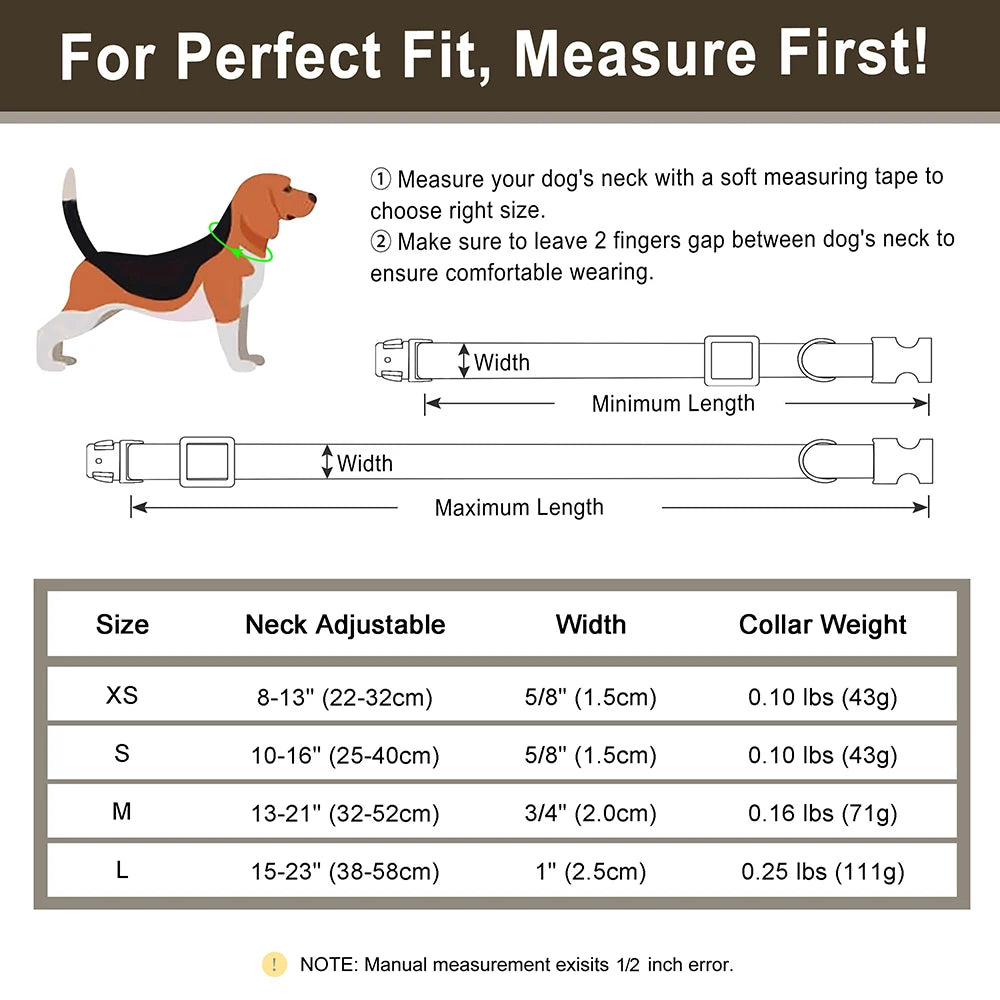 Personalized Anti-lost Dog Collar Custom Dog ID Tag Collars Soft PU Leather Pet Collars Free Engraved Metal Buckle For Bulldog