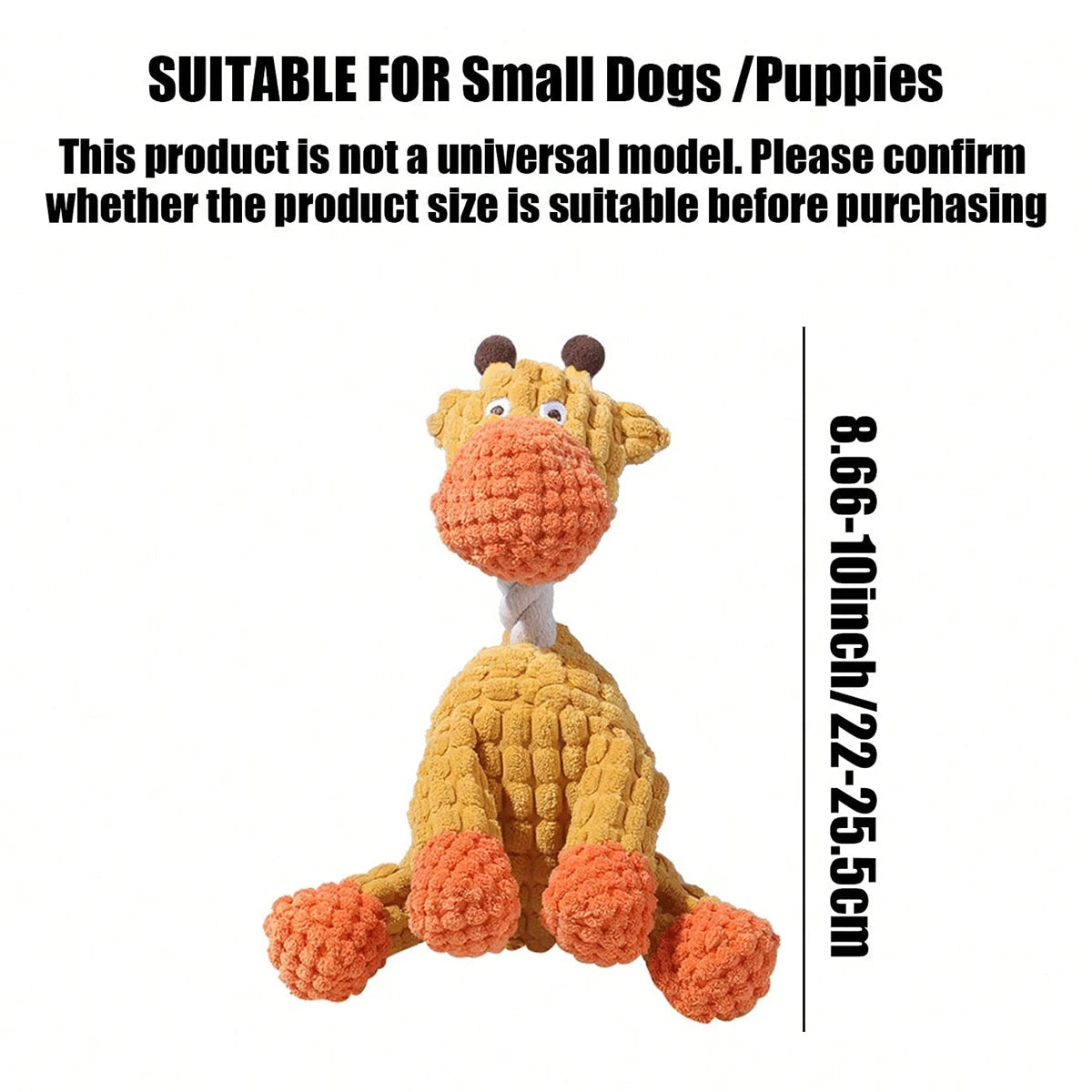 Cute Donkey Plush Toy for Dogs - Squeaky Chewable Interactive Pet Toy with Funny Sound, Soft Plush Puppy Teething Toy