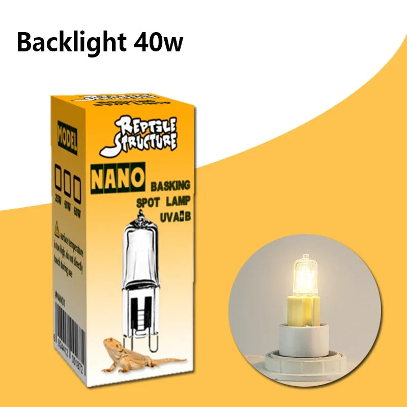 Full Spectrum Heating Lamp Reptiles Heat Preservation Light Turtle Sunbathing Lamps Amphibian Breeding Box Accessories Uva+Uvb