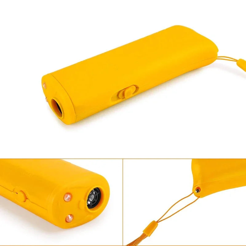 Dog Repeller Anti Barking Stop Bark Training Device Outdoor LED Ultrasonic Pet Trainer Repellents Whistle with Flash Light Dogs
