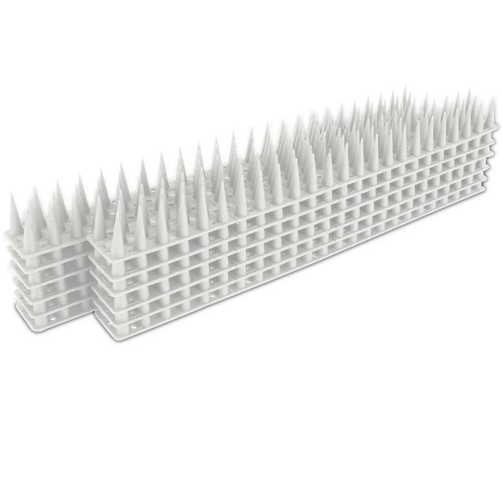 1pc Outdoor Plastic Security Fence Spikes Cat Bird Repellents Available on Orchard Farms for Pigeons Raccoon Transparent Spikes