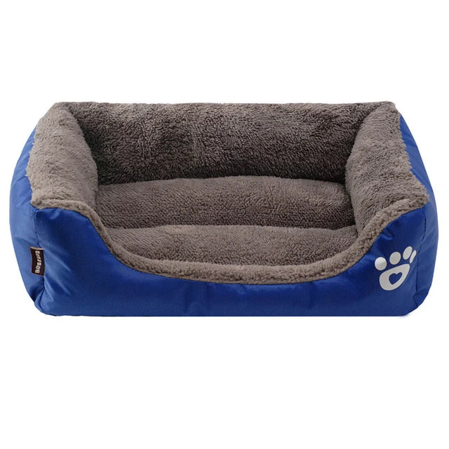 (S-3XL) Large Pet Cat Dog Bed 8Colors Warm Cozy Dog House Soft Fleece Nest Dog Baskets House Mat Autumn Winter Waterproof Kennel
