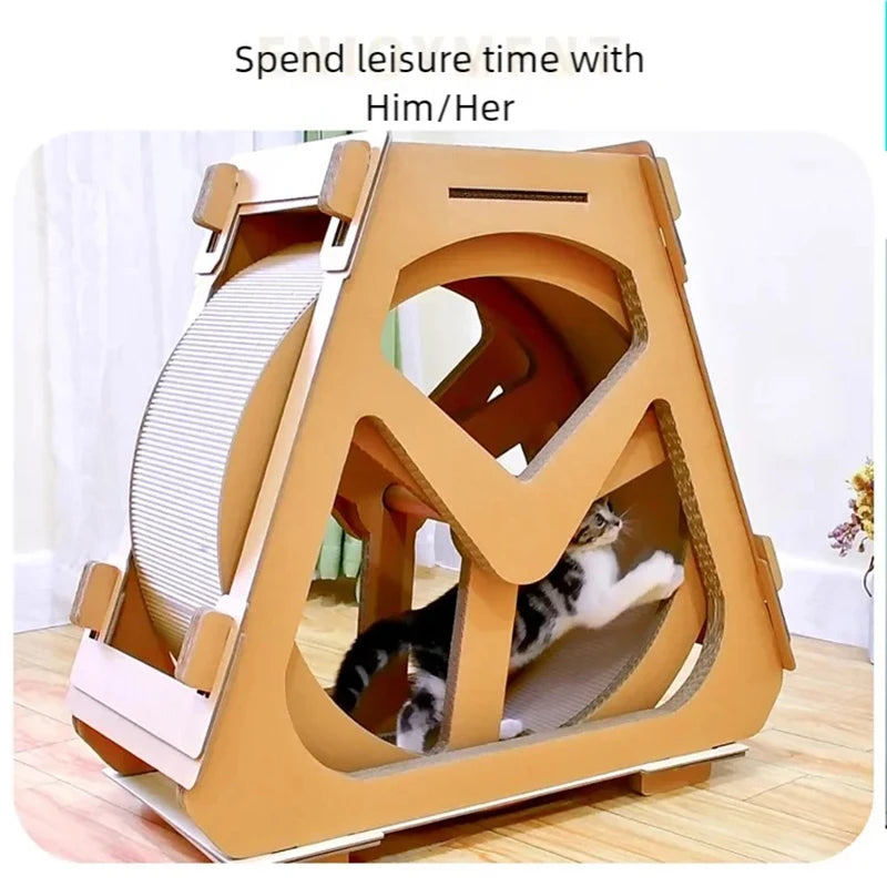 Increase the size of the water wheel, Ferris wheel, cat scratching board, cat climbing frame, cat nest, corrugated paper, and ro