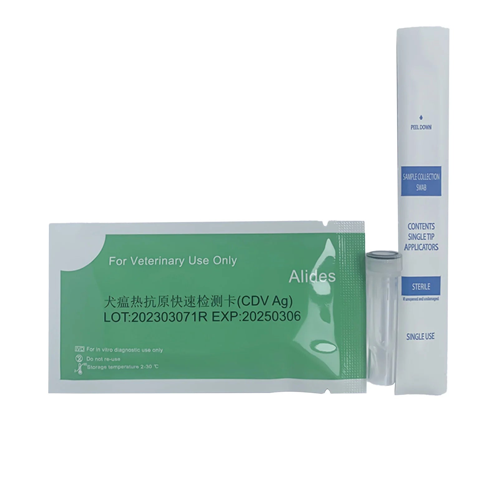 Canine CDV CPV Distemper Test Paper Kit Parvovirus Test Paper Kit Raid Strip Card Pet Dog Home Clinic Use