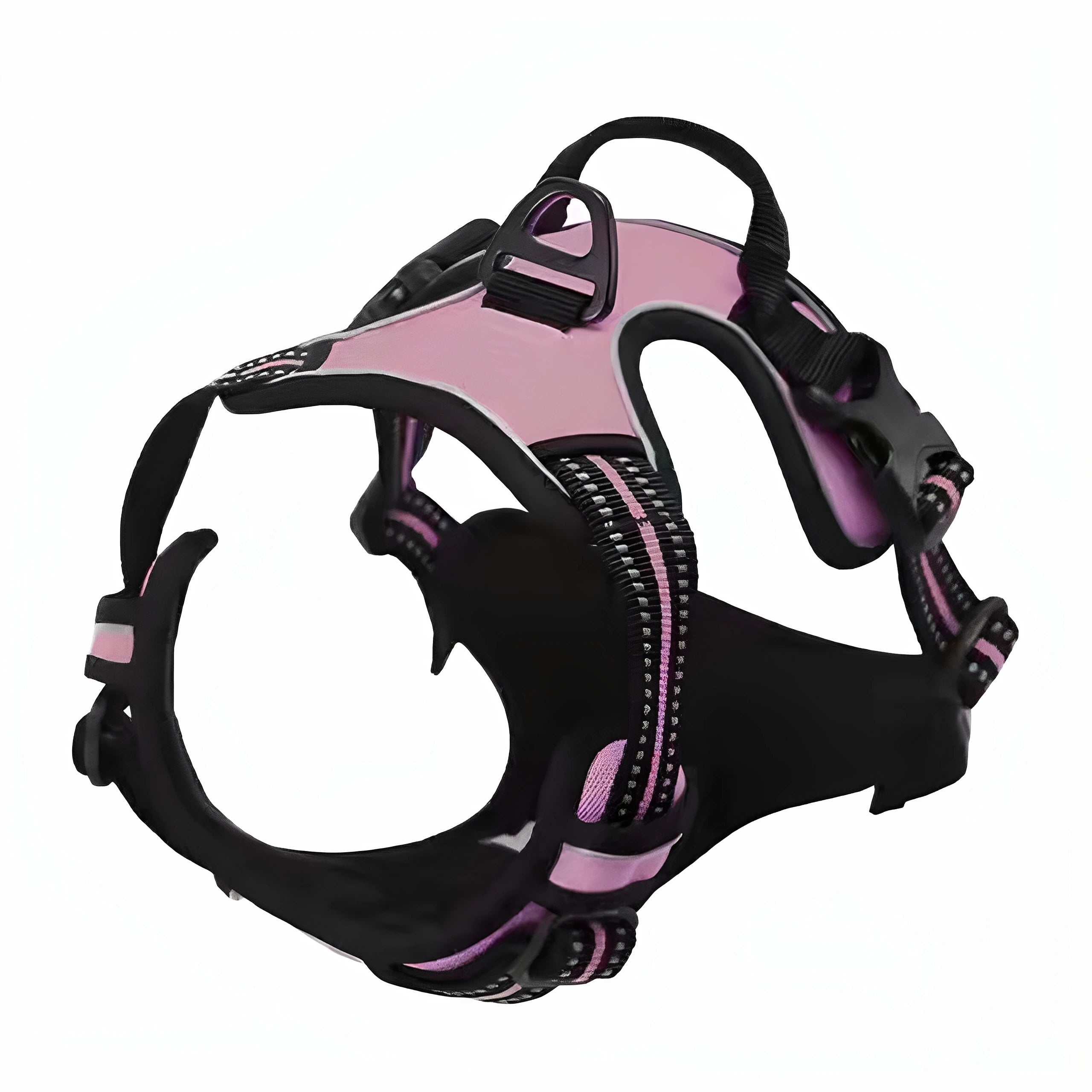 German Oak Cooling Dog Set - Escape Proof Harness Vest & Leather Collar with Anti-Chafe, Breathable for Large Dogs