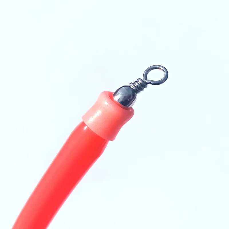 5pcs/Lot Luminous Red with Flasher Codfish Tuna Fishing Sea Sabiki Rig 6/0-14/0 Glow Sea Fishing Hooks Boat Fishing Accessories