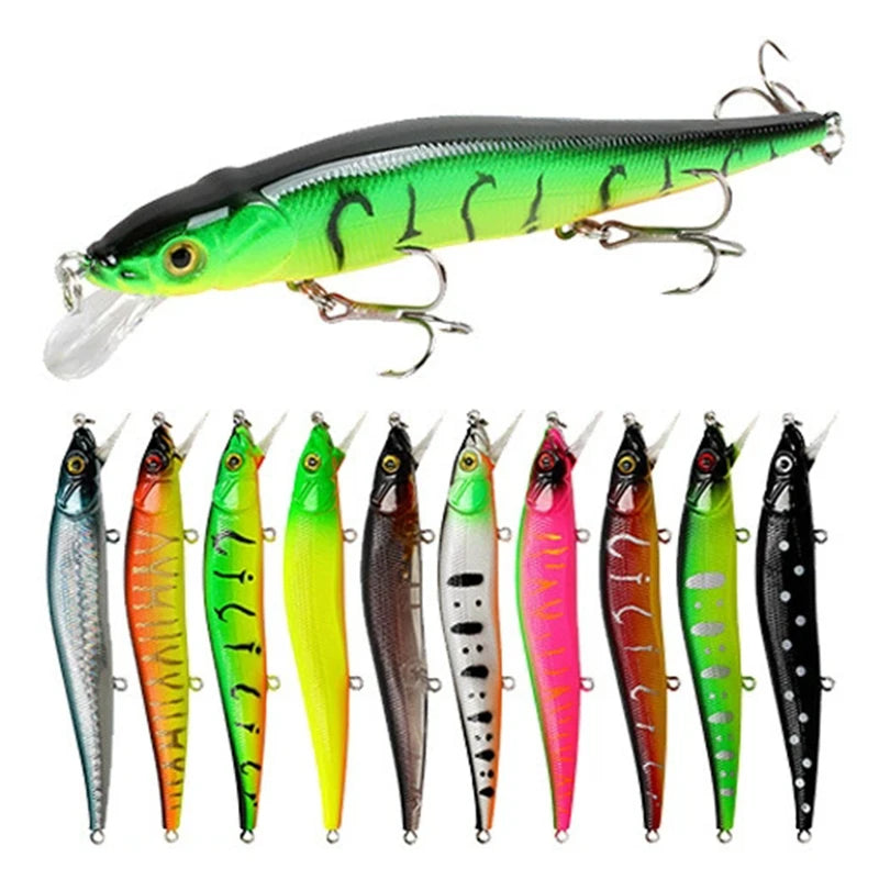 1 Pc Crankbait Wobblers Perch 3D Eyes Artificial Hard Bait Pike Carp Bass Floating Swimbait Saltwater Sea Fishing Pesca