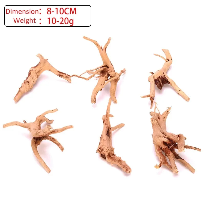 Natural Wooden Fish Tank Decorations Plant Stem Tree Trunk Driftwood Tree Aquarium Fish Landscaping Tree Roots Ornaments