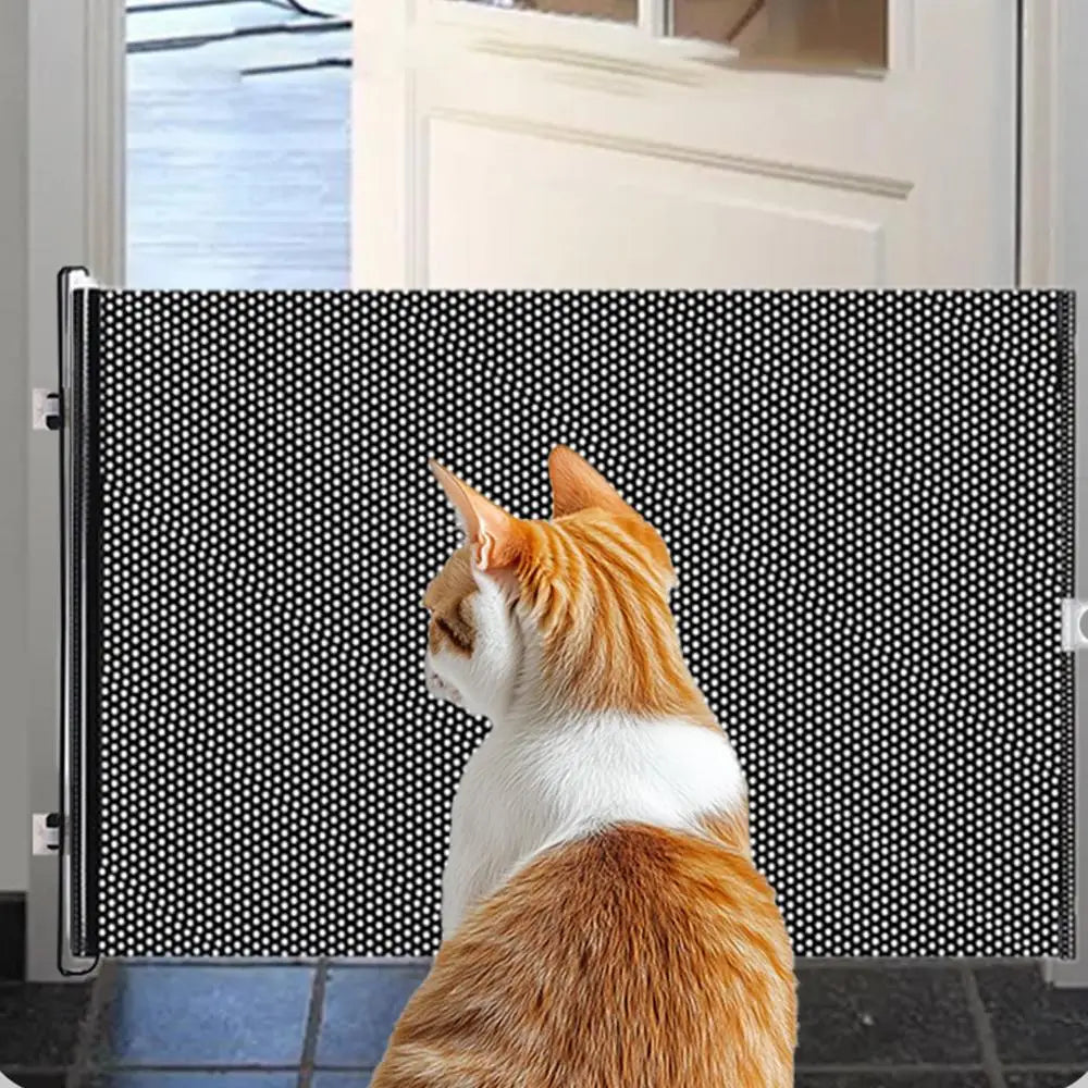 Indoor Puppy Gate Retractable Safety Pets cat Gate Portable Pet Supplies Multifunctional Animal Fence for Doorway Stairs Balcony