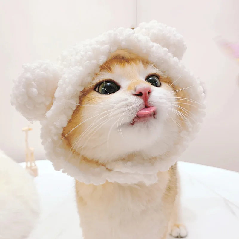 Lion Mane Cat New Cute Wig Hat for Dogs and Cats Small Dog Pet Cat Decoration Accessories Lion Wig Fancy Hair Cap Pet Supplies