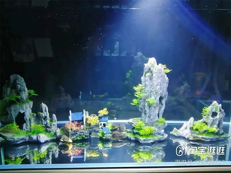 Large fish tank decoration resin aquarium decoration rockery landscape accessories fish tank aquarium decoration background