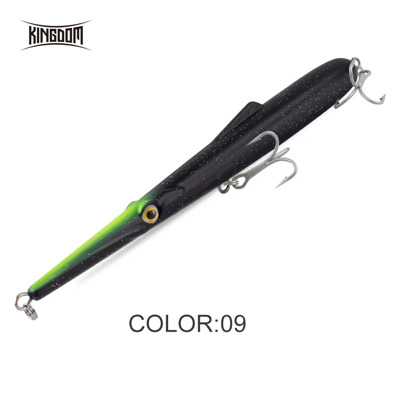 Kingdom Fishing Lures 11g 13g 30g 40g 205mm 130mm Long Casting Needle Pencil Artificial Stickbaits Sinking Floating Fishing Lure