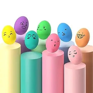 SCGK bouncy egg Dog Toys Funny Ball Squeaky Latex Bouncy Egg with Squeaker for Puppy Small Pet Dogs Soft Rubber Sound