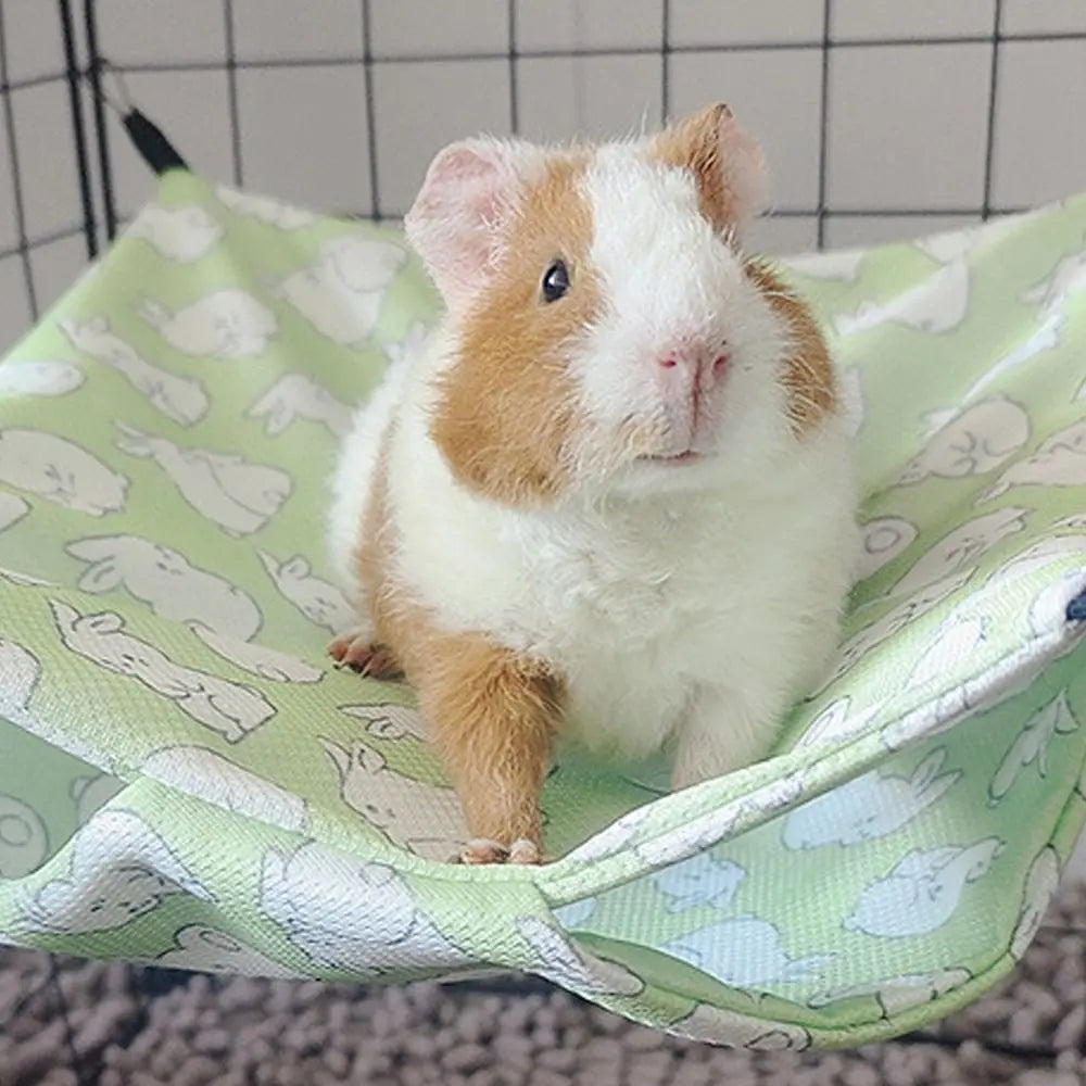Summer Cooling Pet Hammock Breathable Waterproof Hamster Hanging Beds Easy To Clean Comfortable Squirrel Sleeping Bag