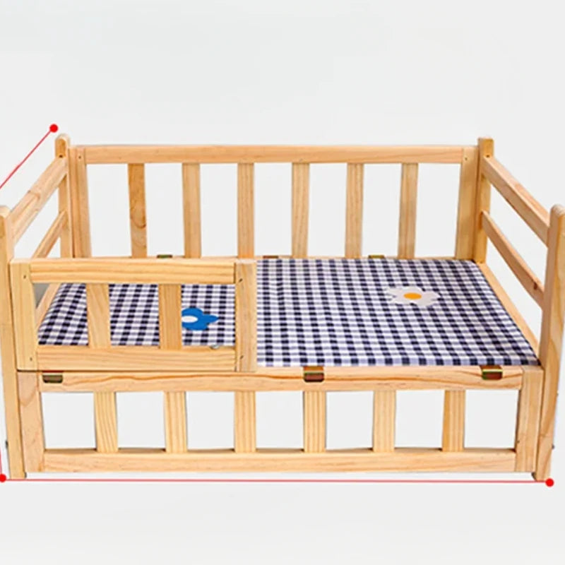 Off the Ground Solid Wood Pet Bed Four Season Universal Dog Bed Small to Large Teddy Bed at Special Price