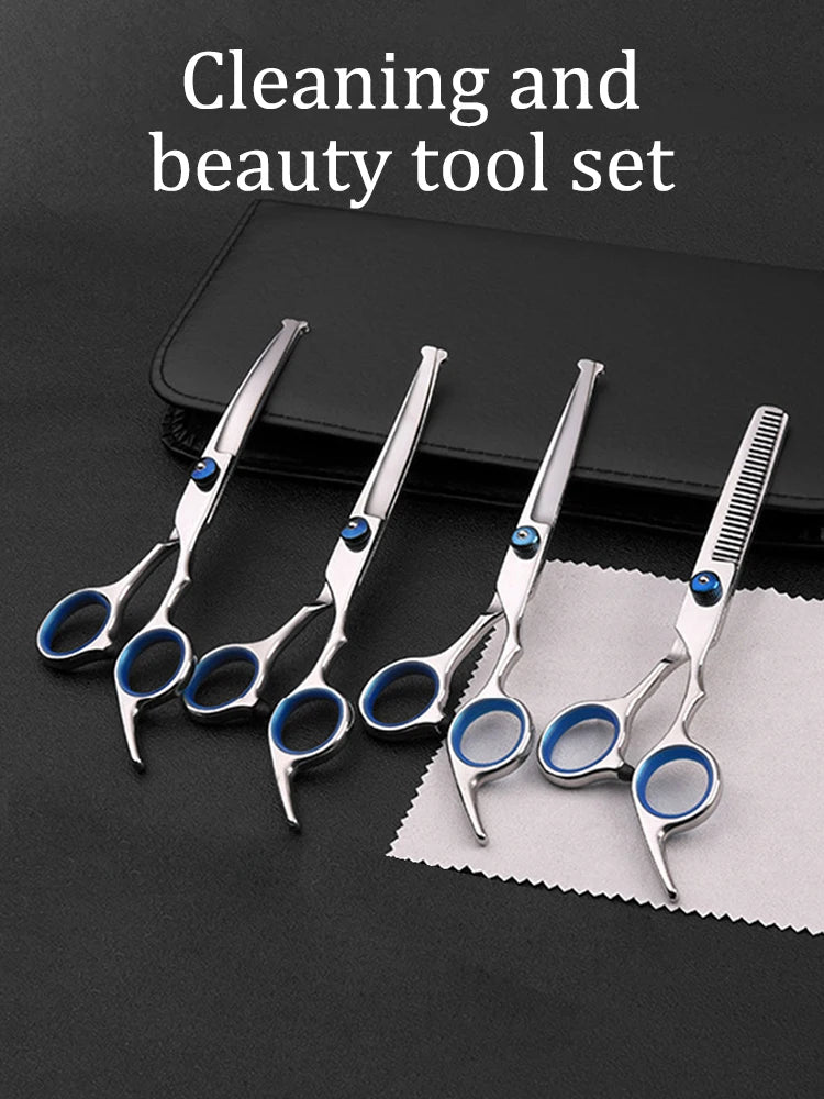 1PC 6-Inch Teddy Dog Hair Scissors Pet Scissors Clean Grooming Tools Safe Round Head Scissors