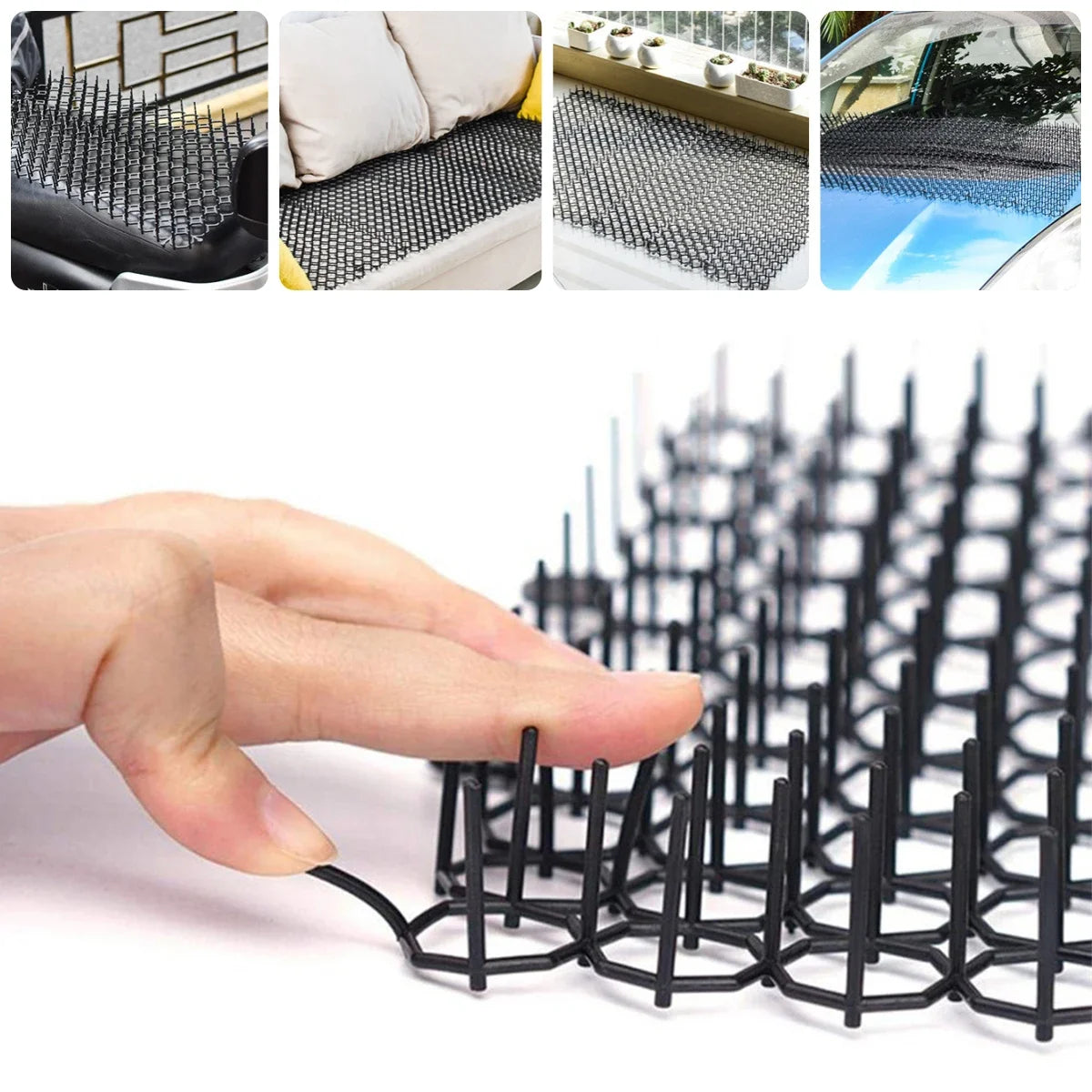 1Pc Anti-Cat Spikes Mat Anti-Climbing Fence Balcony Isolation Gardening Anti-Cat Thorn Net Dog Squirrel Repellent Pet Supplies
