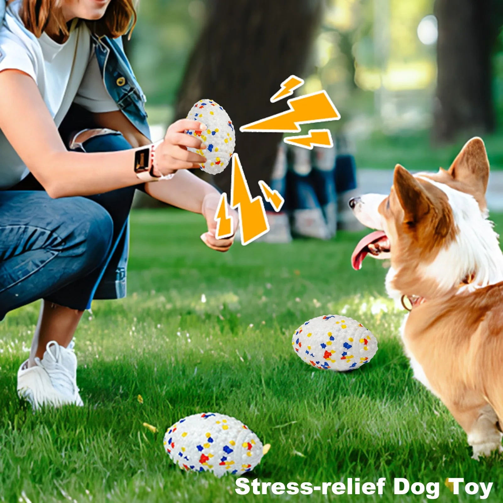 1/4Pcs Interactive Dog Toy Squeaky Cute Geek-shaped Dog Toy Teeth Cleaning Fun Dog Toys Playtime And Chewing Dog Accessories