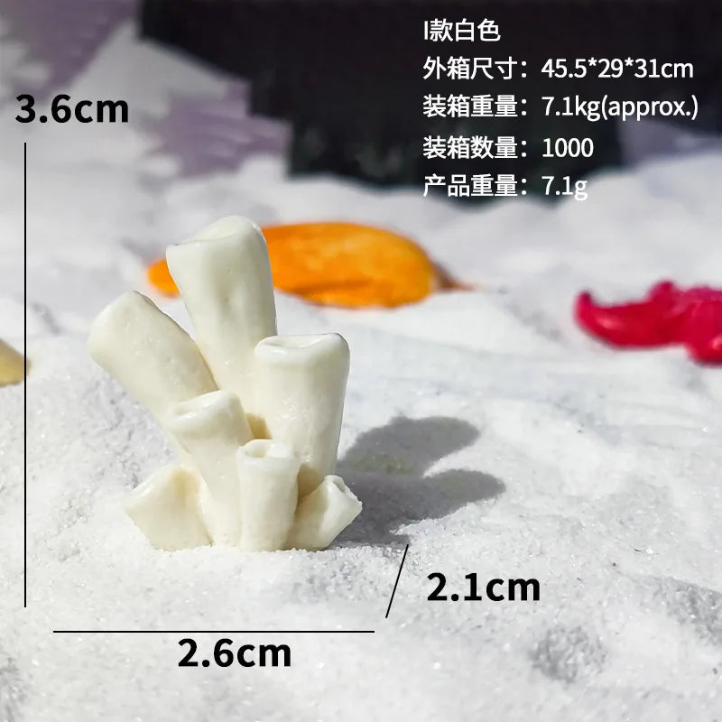 Artificial Coral Fish Tank Decoration Starfish Resin Reef Landscape Aquarium Decoration Accessories Craft Tabletop Ornaments