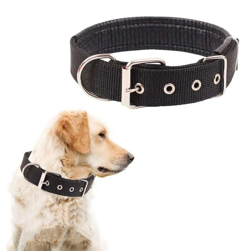 Dog Collars，Nylon，Adjustable Dog Neck Circle，Long-lasting Pet Neck Strap，with Traction Ring，Teddy Keji Pitbull，Pet Supplies